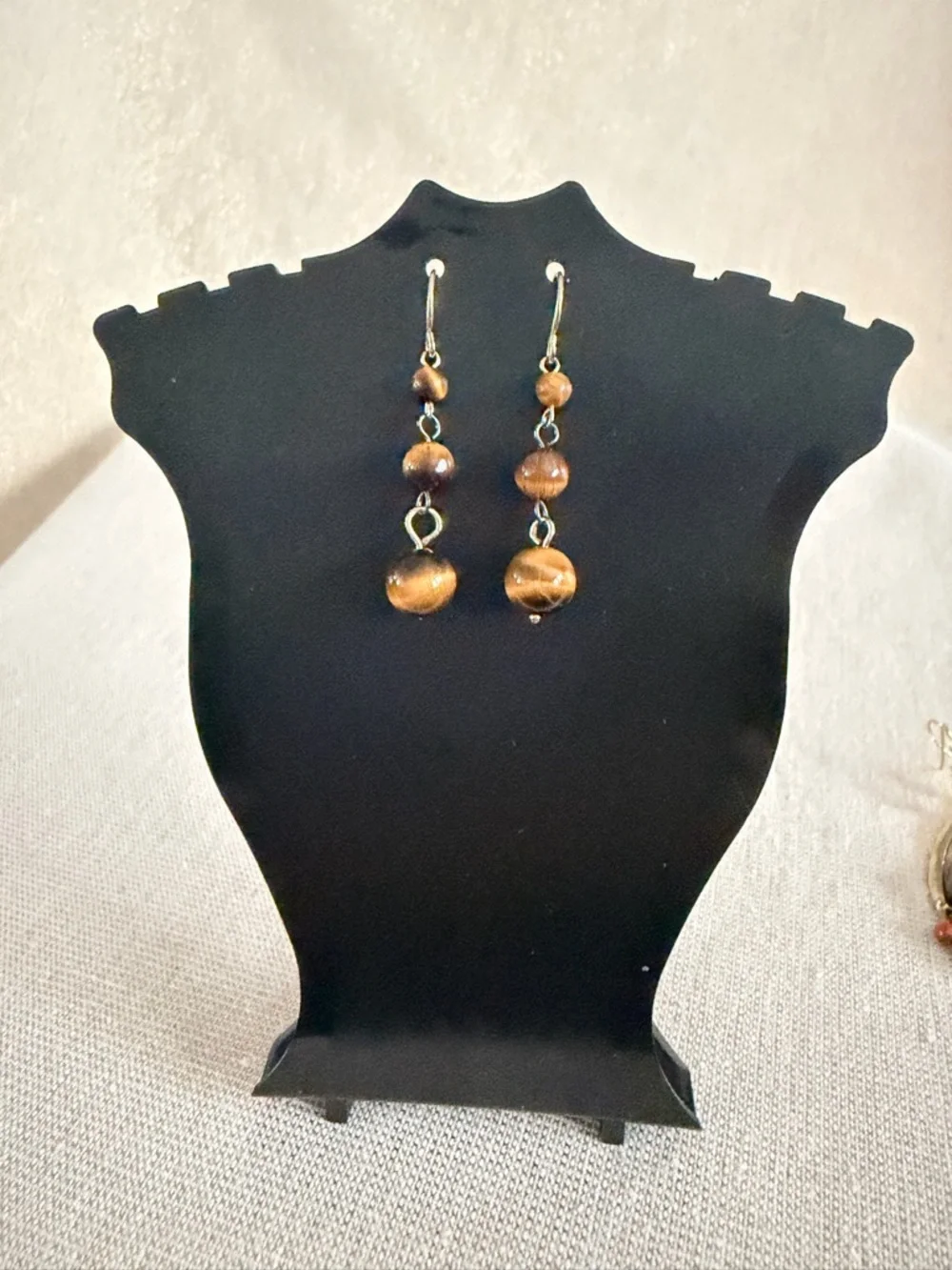 Brown Teardrop Bead Dangle Earrings - Women Jewelry